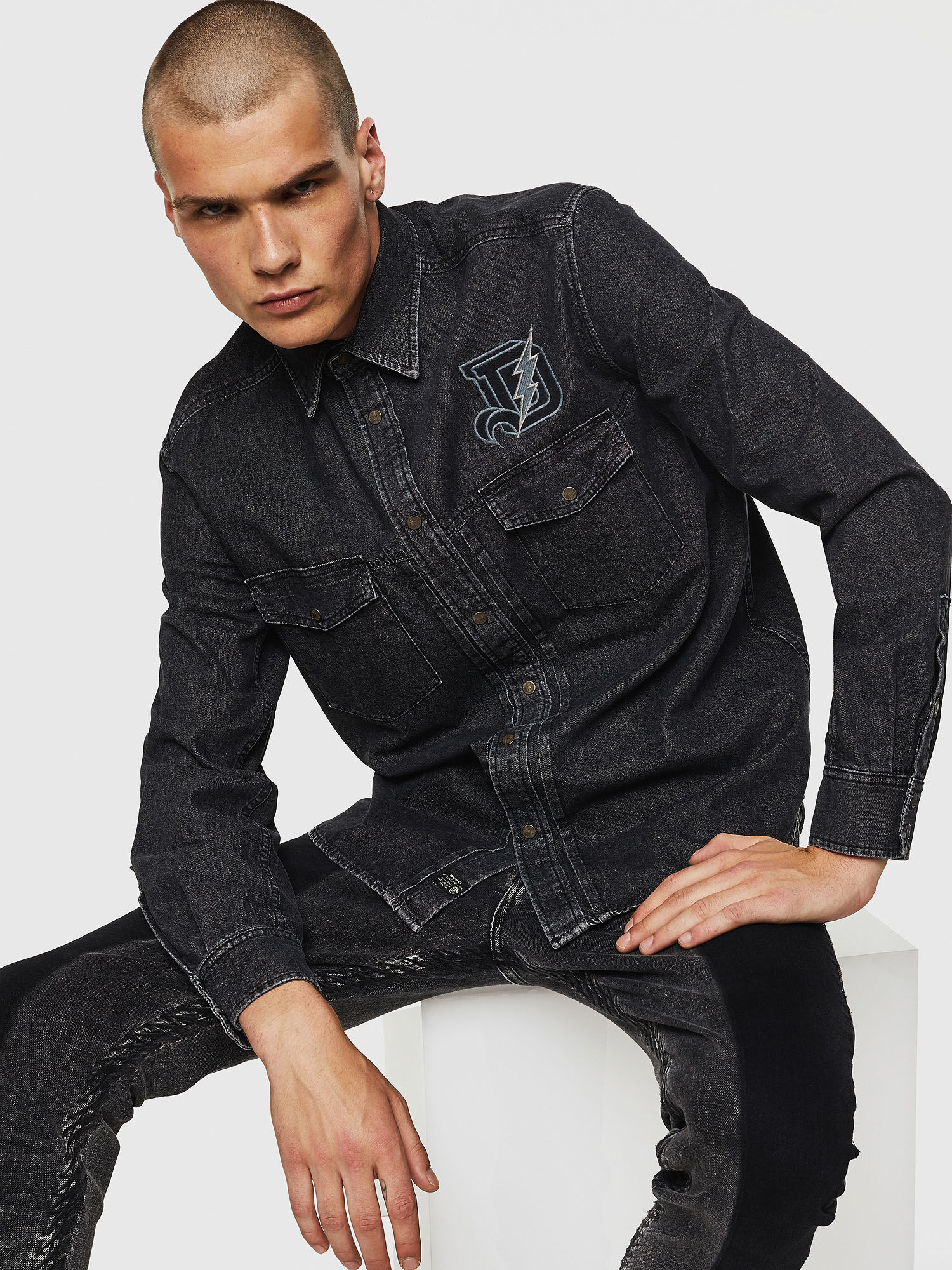 denim shirt male