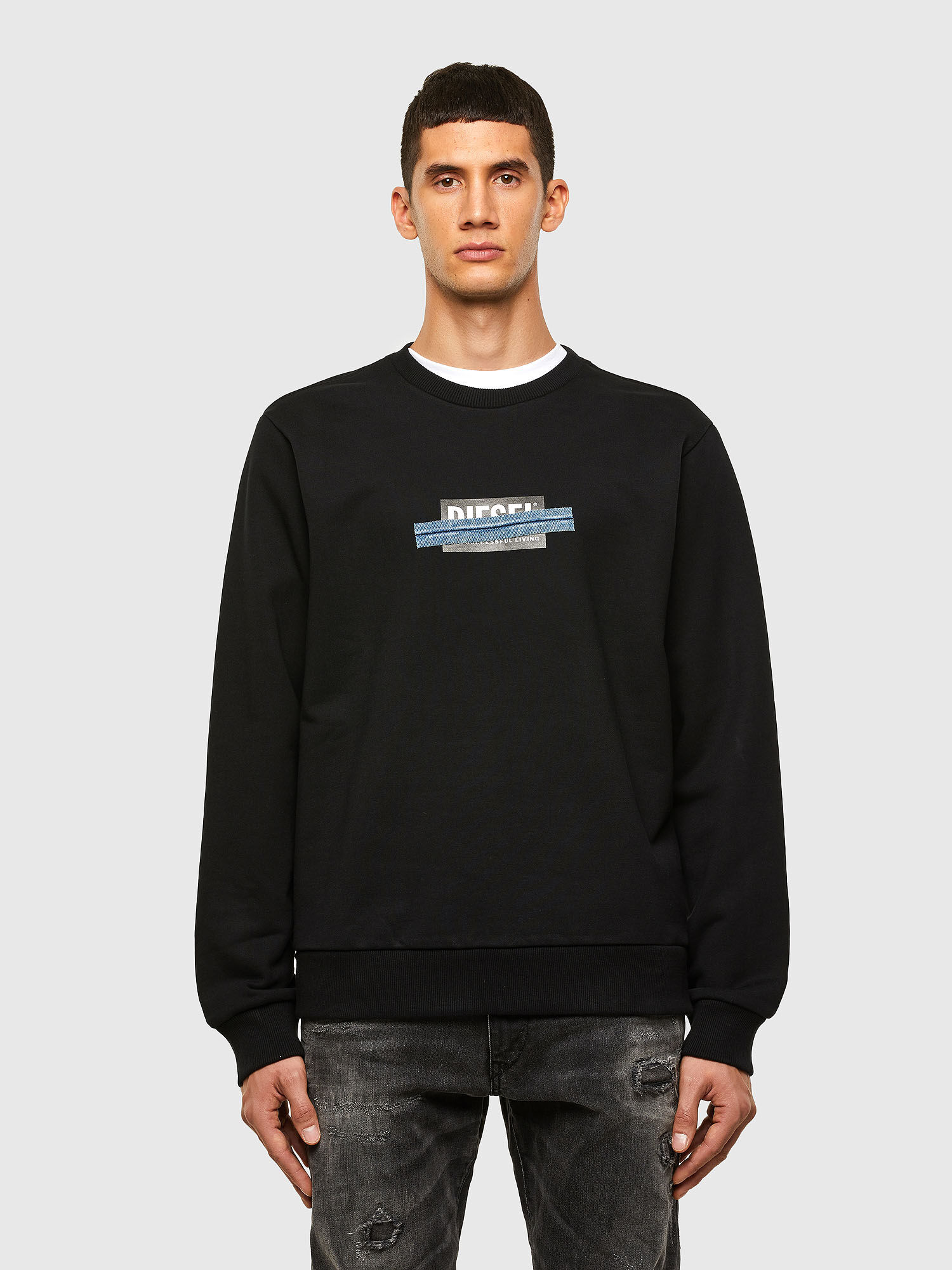 diesel hoodie black