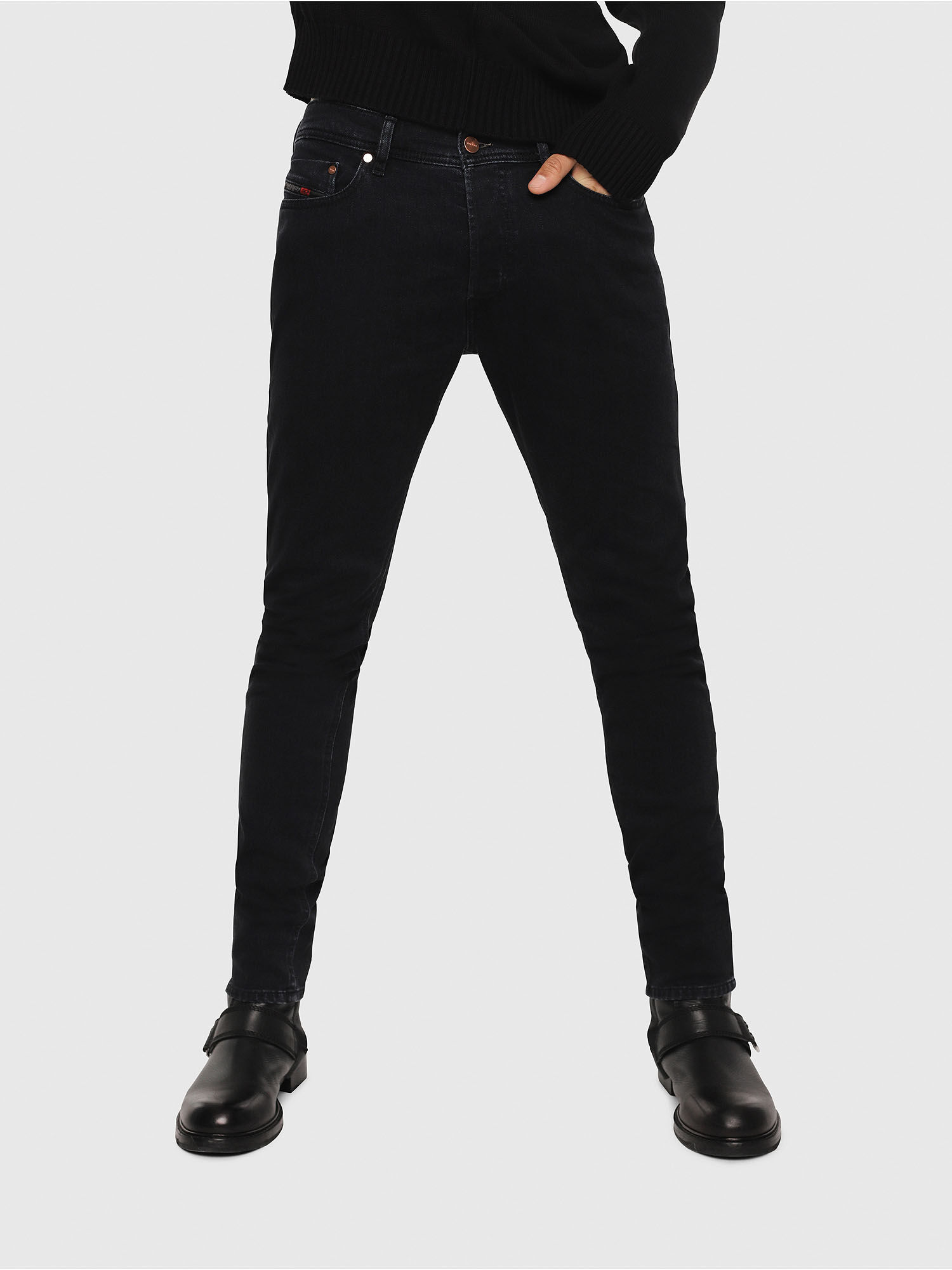 Diesel tepphar black jeans clearance