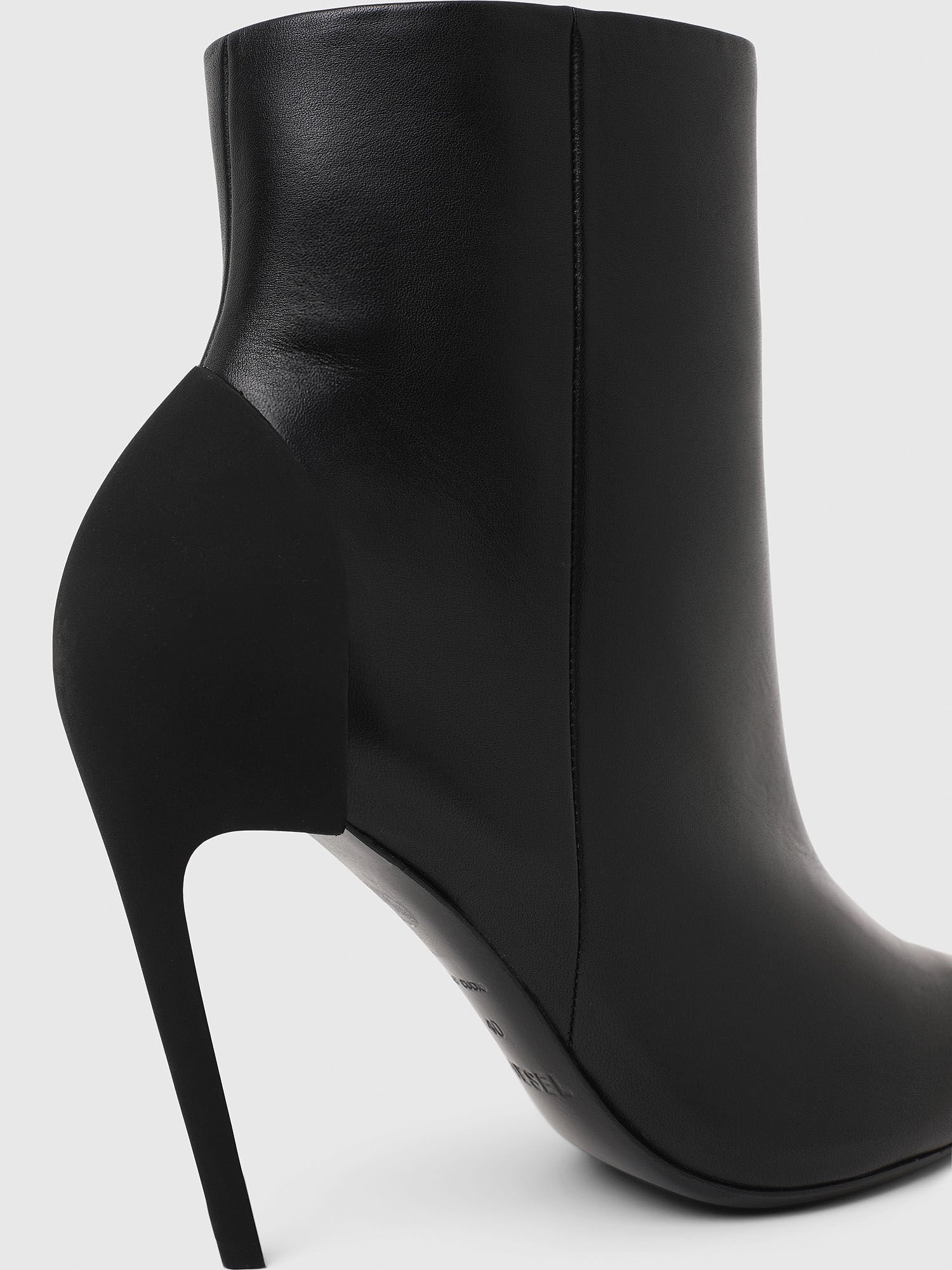 black ankle boots without heel