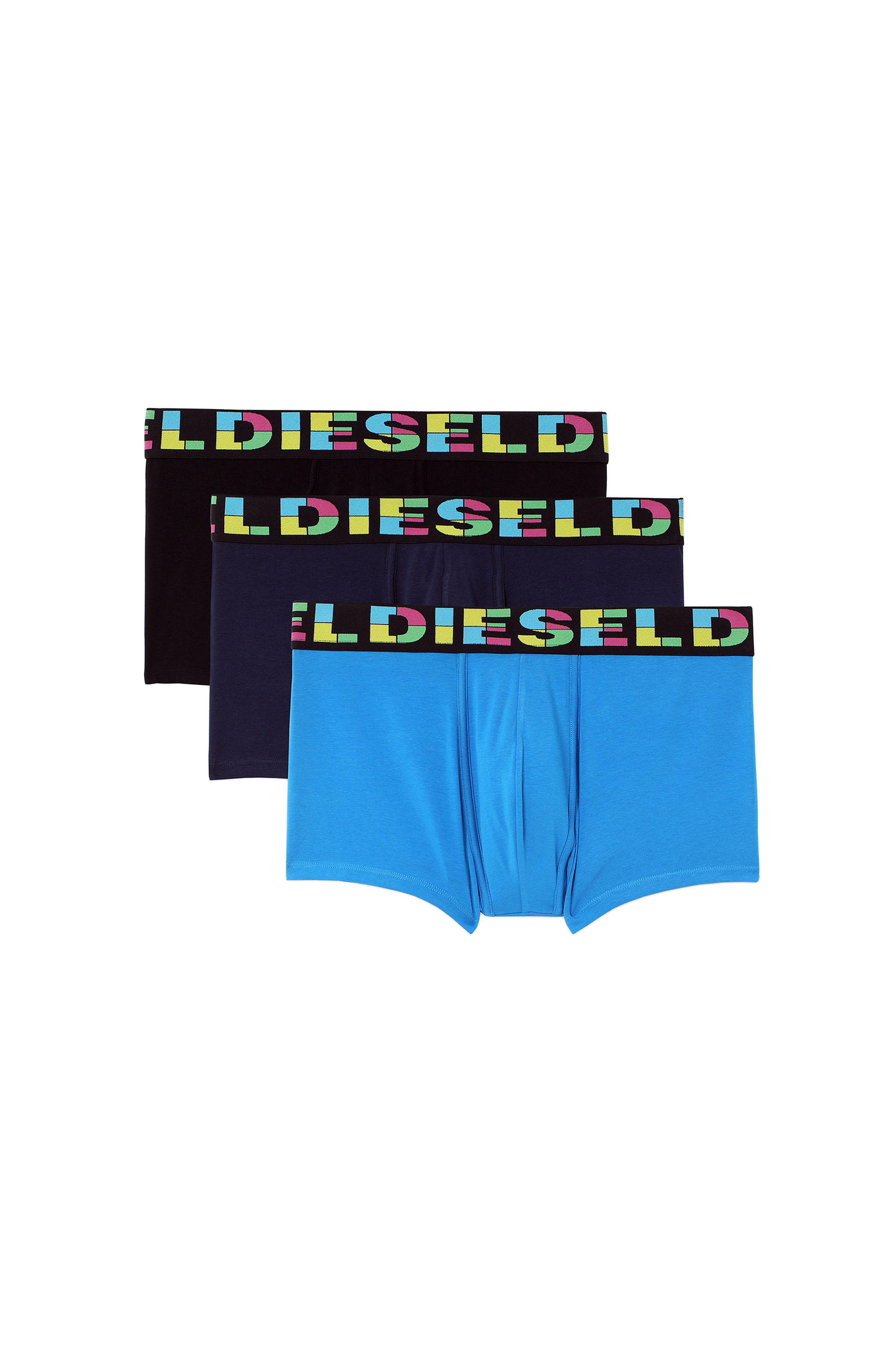 UMBX-DAMIENTHREEPACK, Blue/Black - Trunks