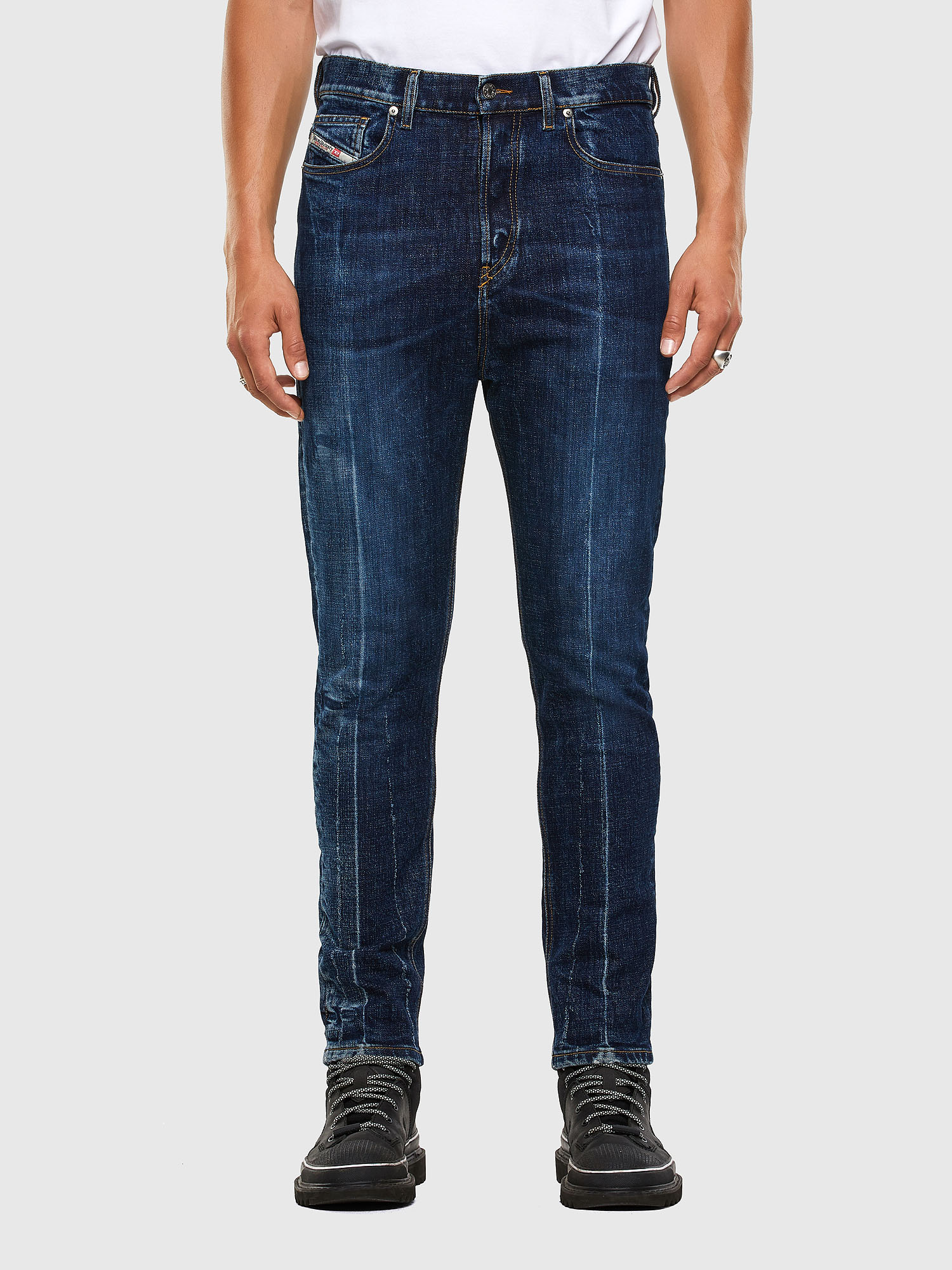 D-Vider 0092X Man: Carrot Medium blue Jeans | Diesel