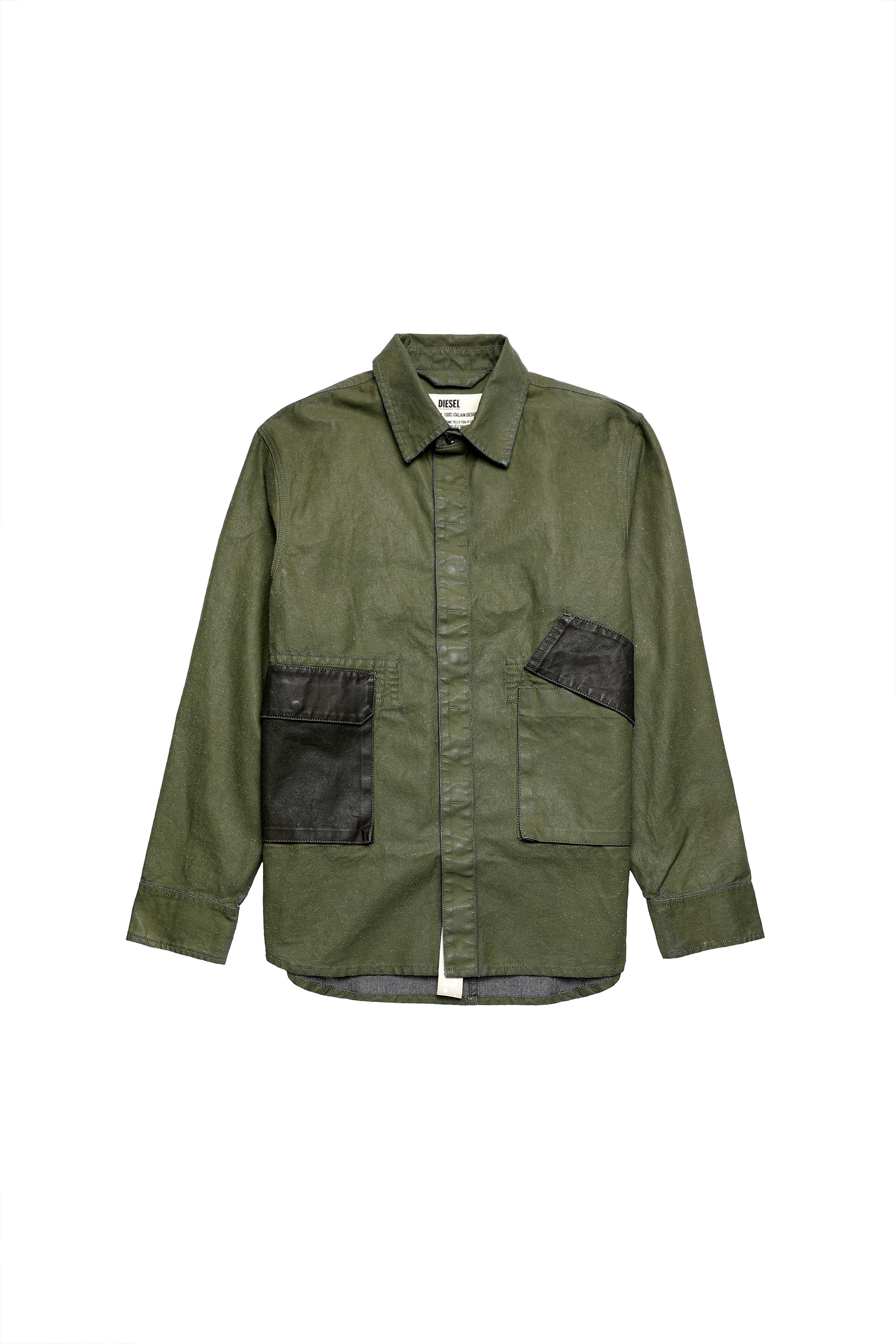 D-CORU-SP, Military Green - Denim Shirts