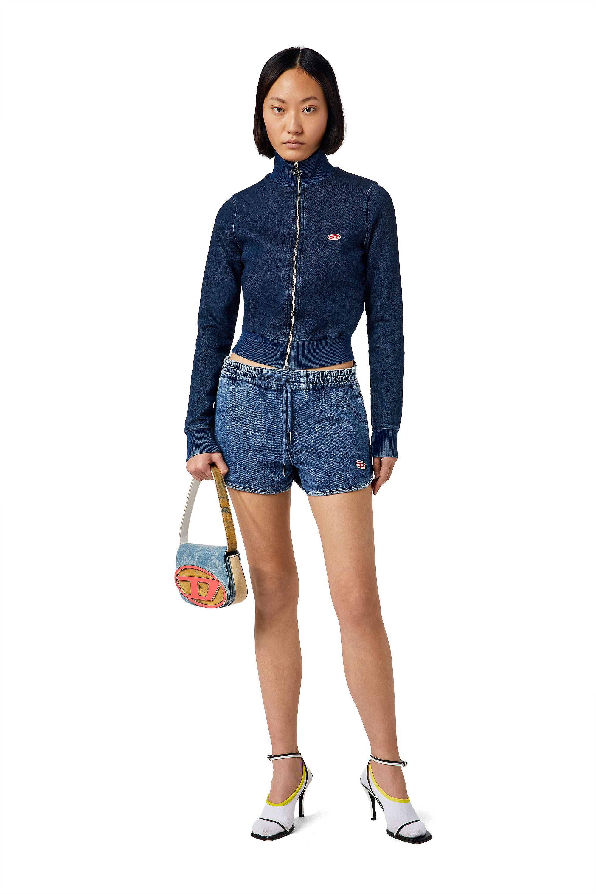 D-SUNNY TRACK DENIM JOGGJEANS, Medium blue - Shorts