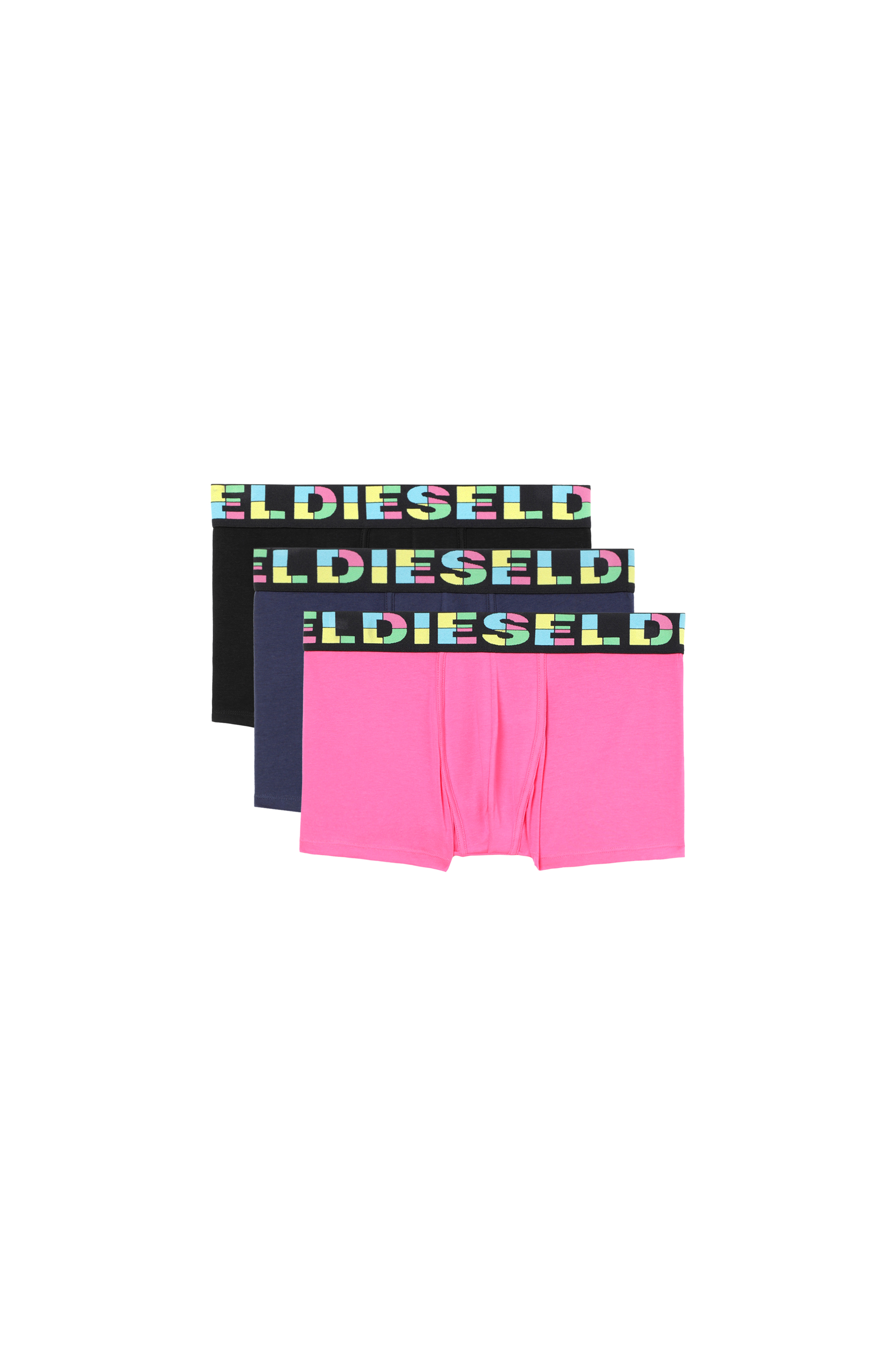 UMBX-DAMIENTHREEPACK, Black/Pink - Trunks