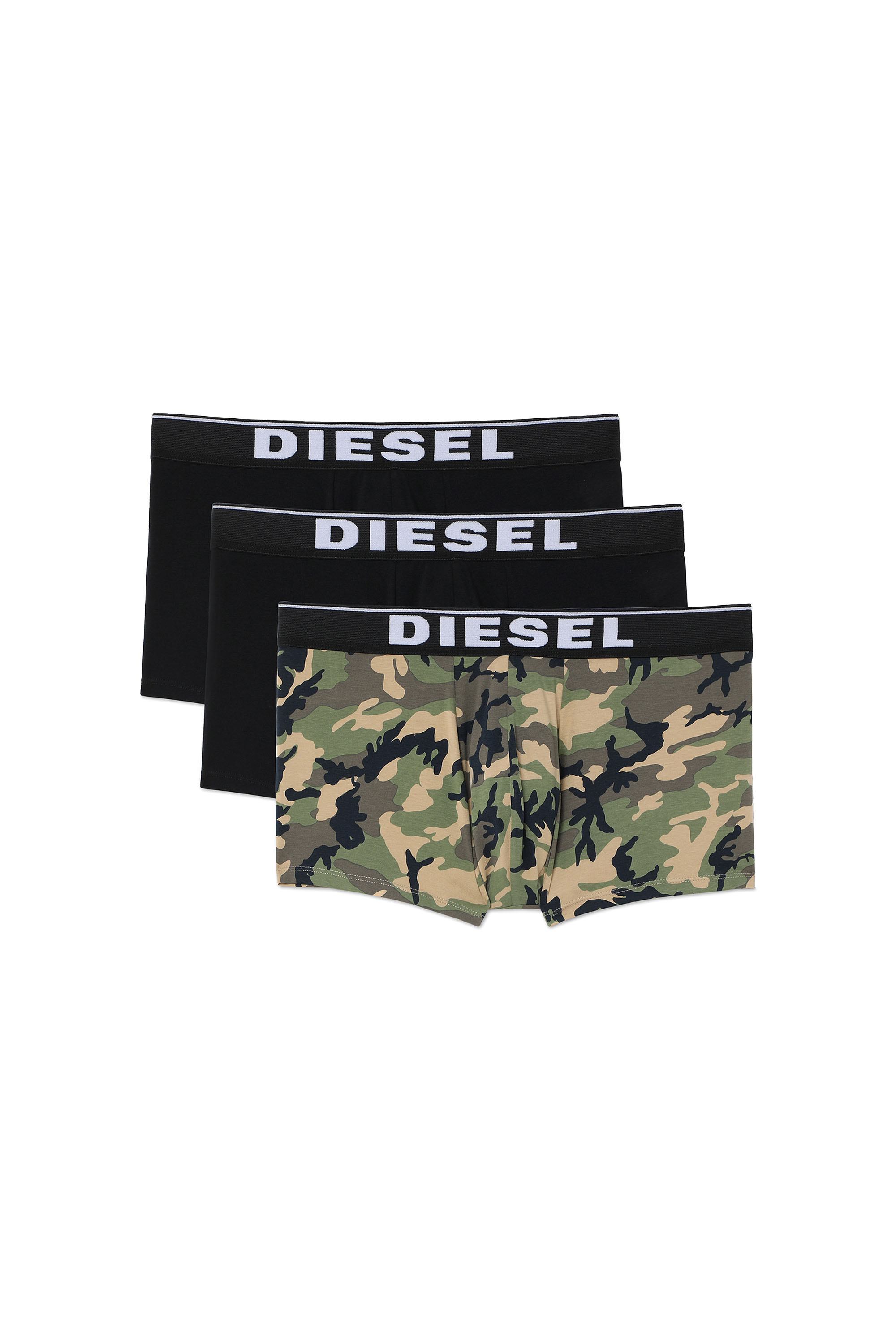 UMBX-DAMIENTHREEPACK, Black/Green - Trunks
