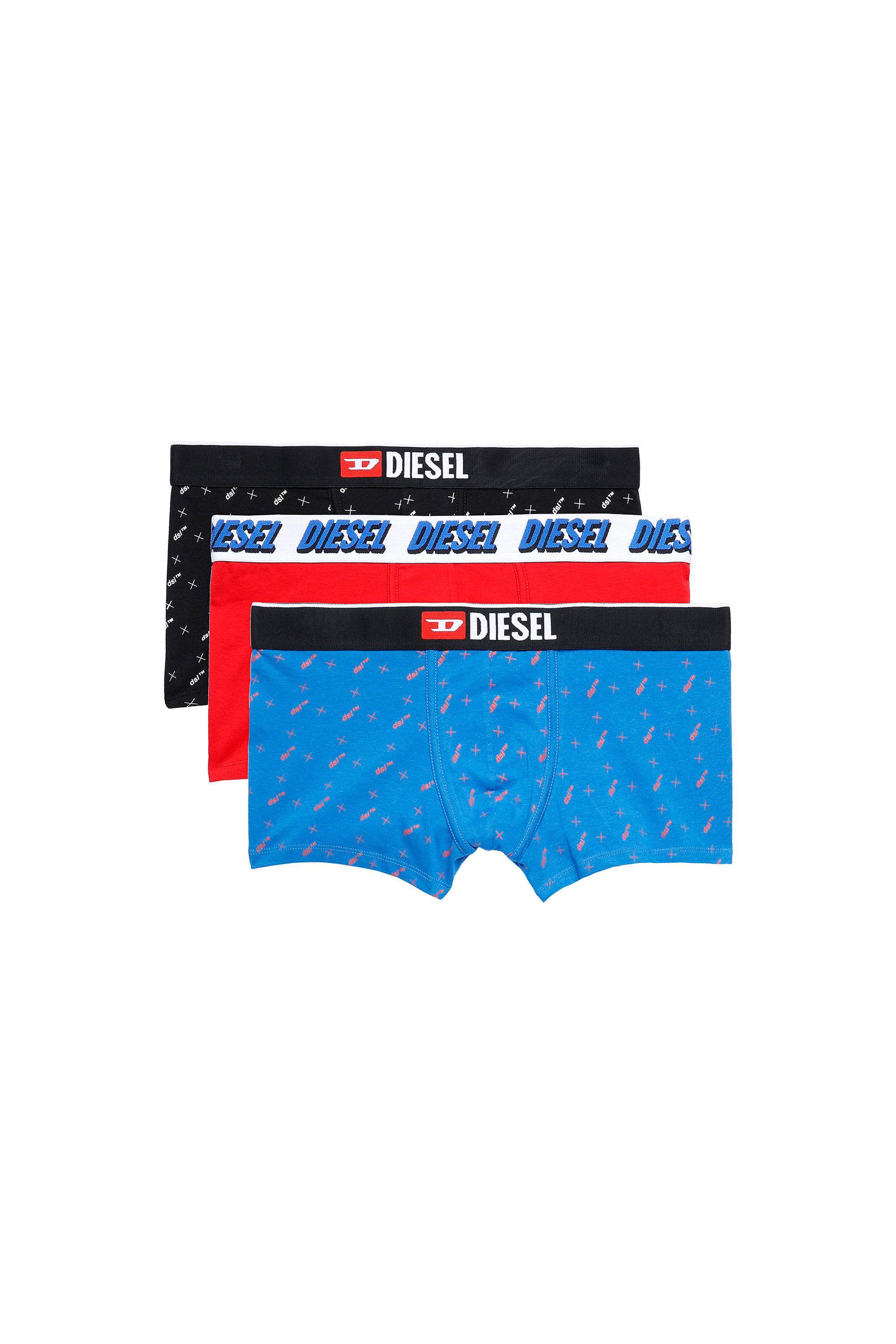 UMBX-DAMIENTHREEPACK, Blue/Red - Trunks