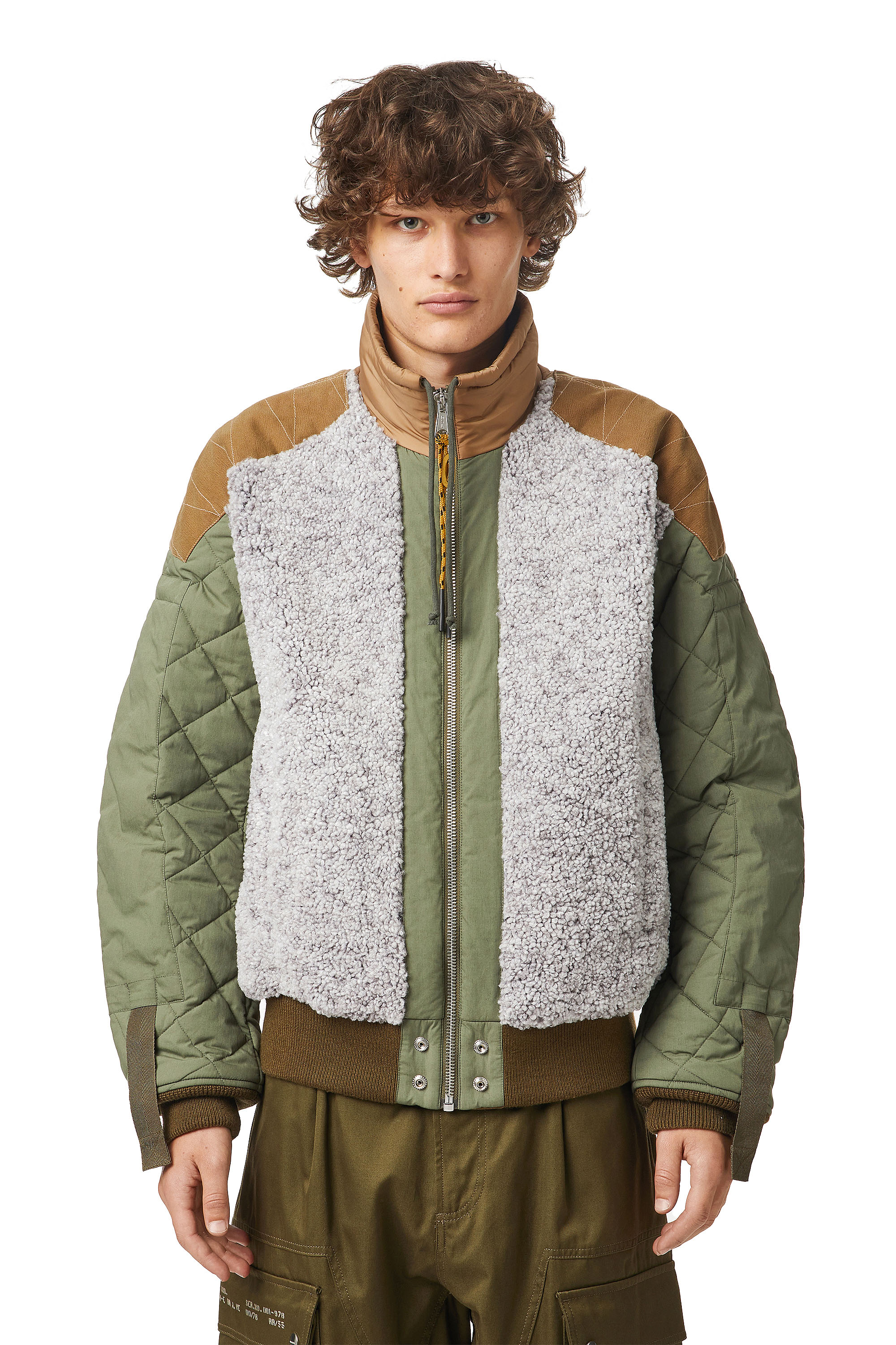 W-POW-TEDDY, Green/Grey - Winter Jackets