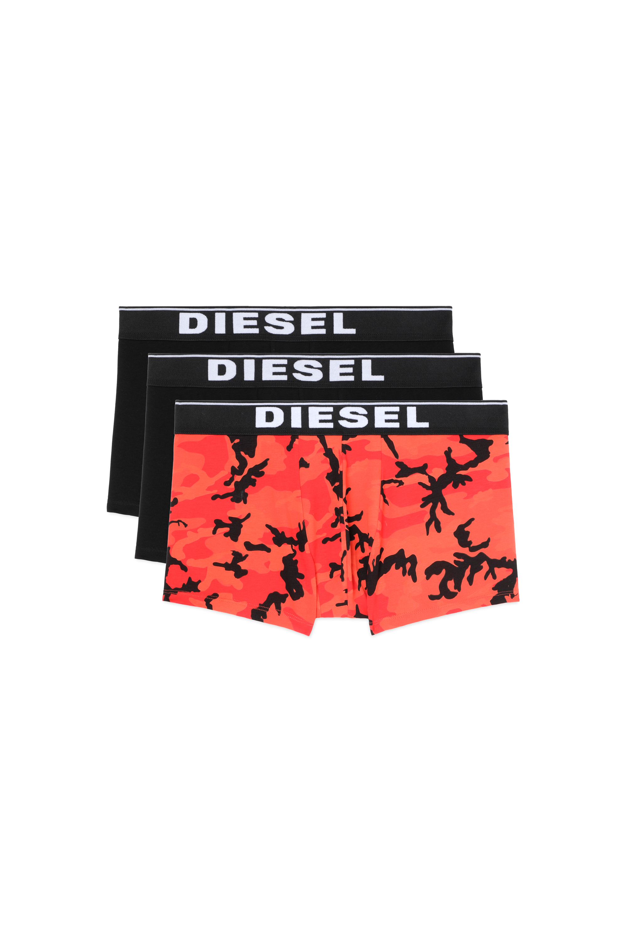 UMBX-DAMIENTHREEPACK, Black/Orange - Trunks