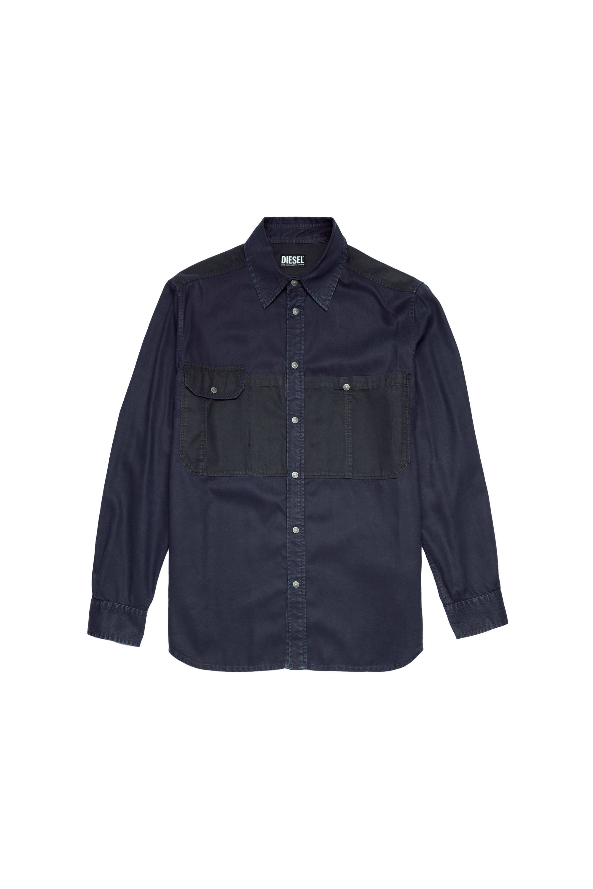 D-MILLY-SP1, Dark Blue - Denim Shirts