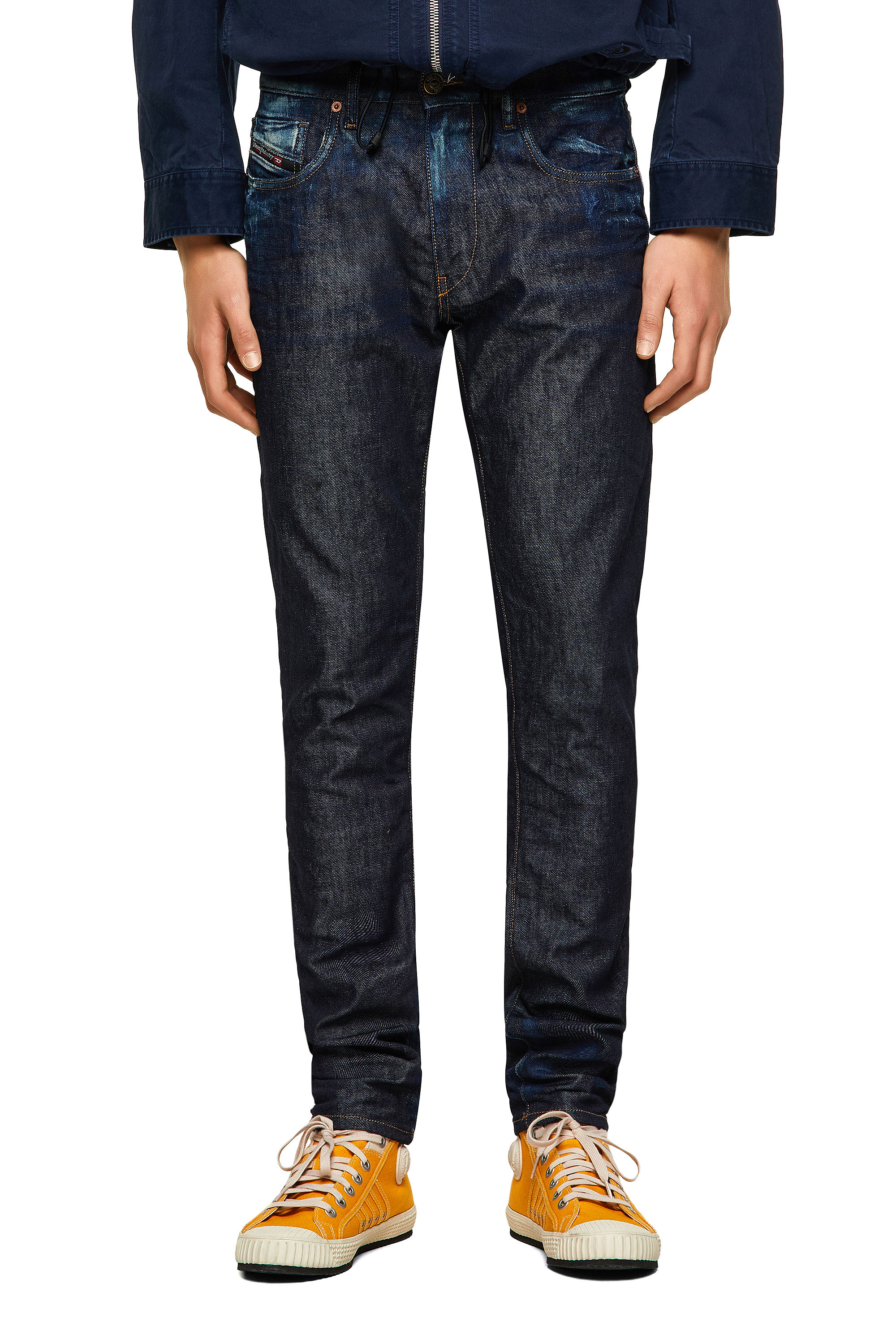 D-Strukt 09A20 Man: Slim Dark blue Jeans | Diesel